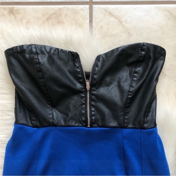 2b Bebe Leather Bodycon Minidress - Picture 7 of 9